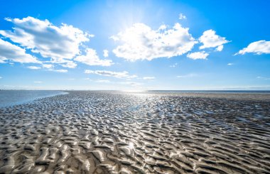 Sankt Peter Ording, Almanya 'da Kuzey Denizi Plajı