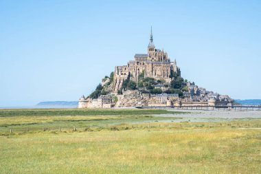 Dünyaca ünlü Abbey Mont Saint Michel, Fransa