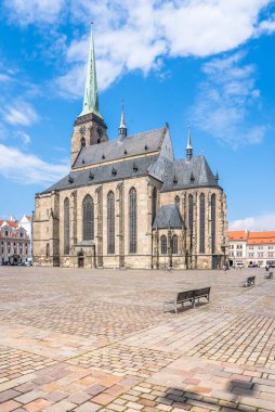 Çek Cumhuriyeti, Pilsen 'deki ünlü Saint Bartholomew Katedrali