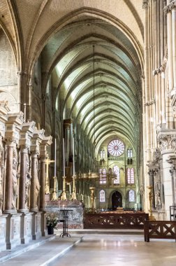 Saint-Remi Bazilikasının İçi Reims, Champagne, Fransa