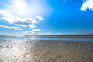 Sankt Peter Ording, Almanya 'da Kuzey Denizi Plajı