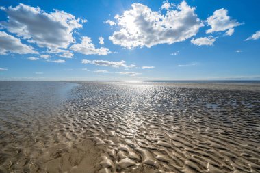 Sankt Peter Ording, Almanya 'da Kuzey Denizi Plajı
