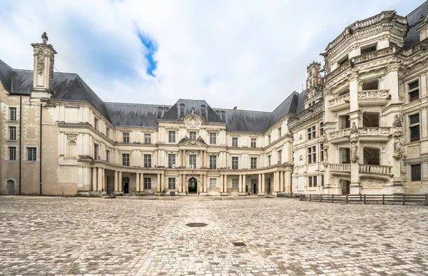 Castillo Medieval Famoso Chateau Royal Blois Francia —  Fotos de Stock