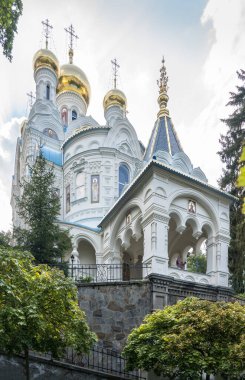 Çek Cumhuriyeti, Karlovy Vary 'deki Rus Ortodoks Kilisesi St Peter ve St. Paul