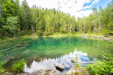 Yazın Eibsee Gölü, Bavyera, Almanya