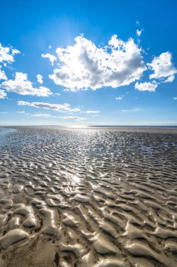Sankt Peter Ording, Almanya 'da Kuzey Denizi Plajı