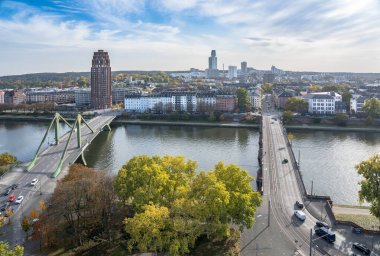 Frankfurt am Main Gün batımında, Almanya