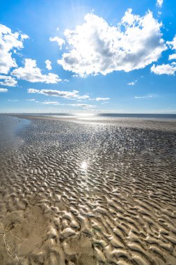 Sankt Peter Ording, Almanya 'da Kuzey Denizi Plajı