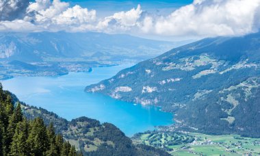 Schynige Platte, Interlaken, İsviçre 'den harika bir manzara.