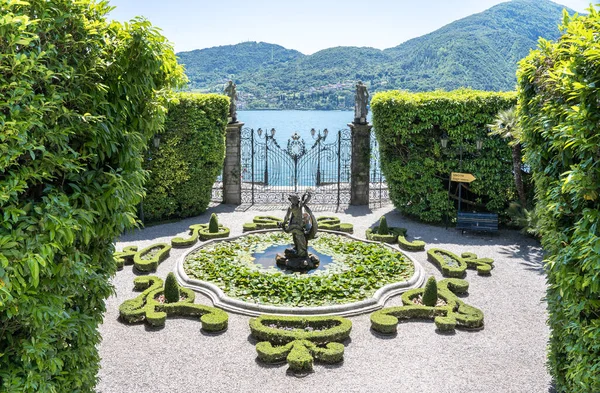 Magnificent Park Fountains Villa Carlotta Como Lake Italy — Stock Photo, Image