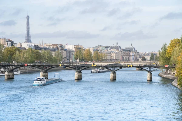Arrastre Del Río Sena París Francia —  Fotos de Stock