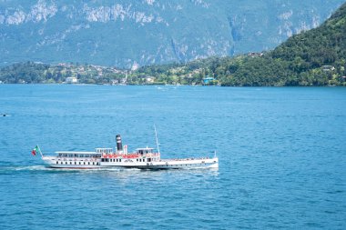 Dünyaca ünlü Como Gölü manzarası, İtalya