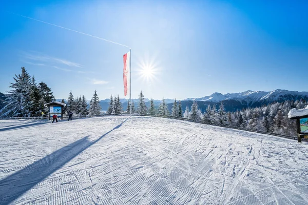 Schöne Winterlandschaft Seefeld Österreich — Stockfoto