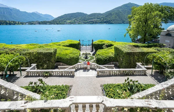 Magnificent Park Fountains Villa Carlotta Como Lake Italy — Stock Photo, Image