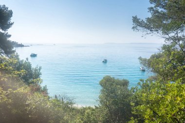 Cannes, Fransa yakınlarındaki ünlü Plage de Jean Blanc