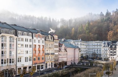 Çek Cumhuriyeti 'nde Karlovy' ye havadan bakış çeşitliliği
