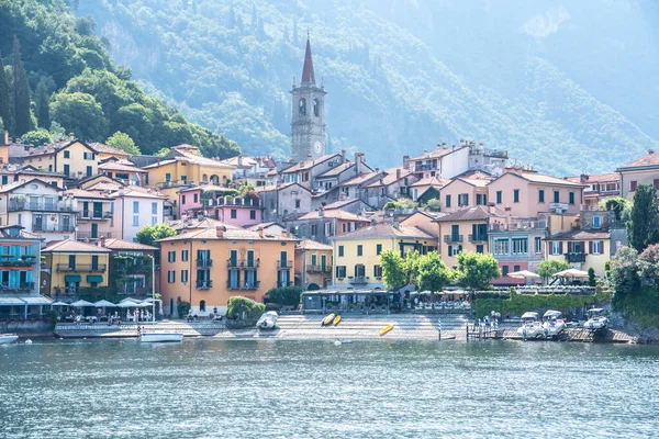 Słynne Miasto Varenna Nad Jeziorem Como Włochy — Zdjęcie stockowe