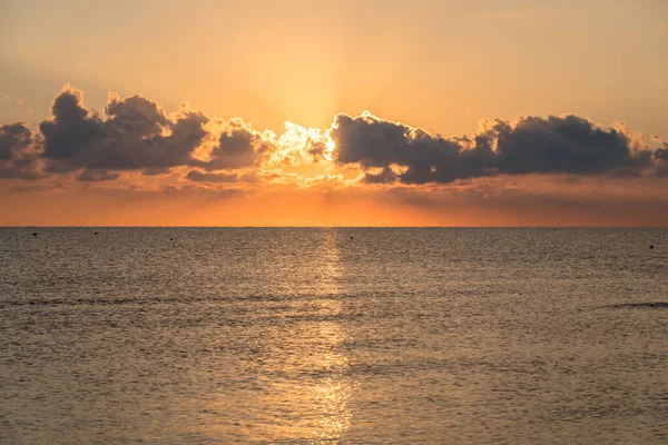 Beautiful Sunset Beach Clouds — Stock Photo, Image