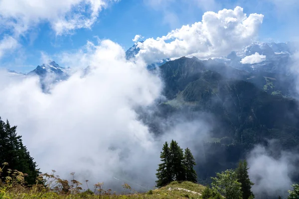 Upeat Näkymät Schynige Plattesta Interlaken Sveitsi — kuvapankkivalokuva