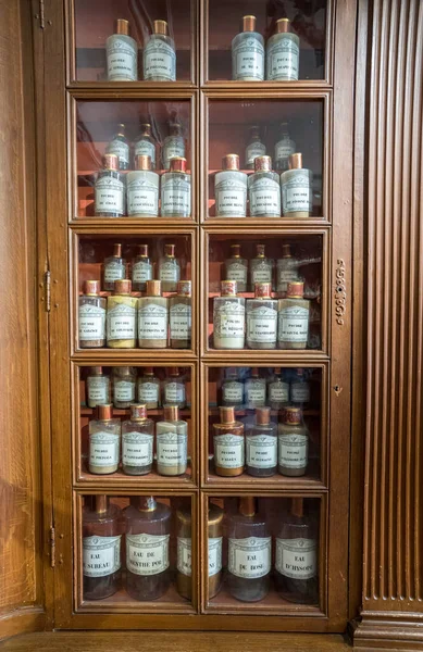 Antiguo Gabinete Farmacia Los Hospicios Beaune Francia —  Fotos de Stock