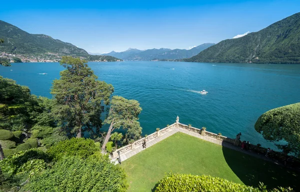 Vista Panorámica Del Mundialmente Famoso Lago Como Italia Fotos De Stock