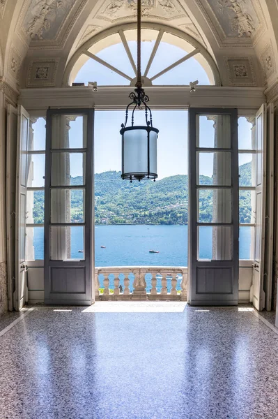 Famosa Villa Carlotta Lago Como Italia Imágenes de stock libres de derechos
