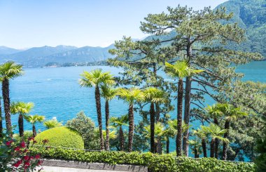 Dünyaca ünlü Como Gölü manzarası, İtalya
