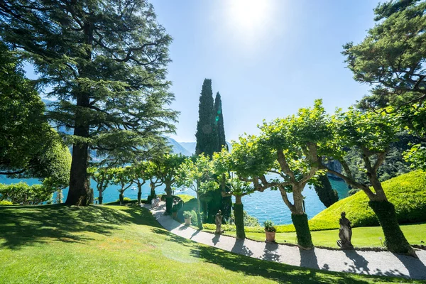 Widok Słynne Jezioro Como Włochy — Zdjęcie stockowe