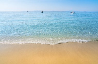 Cannes, Fransa yakınlarındaki ünlü Plage de Jean Blanc