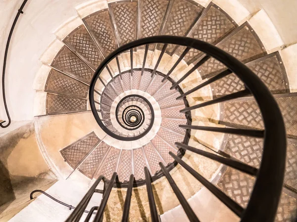 Спиральная Лестница Внутри Триумфальной Арки Париже Франция — стоковое фото