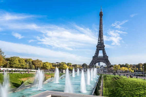 Ейфелева Вежа Восени Париж Франція — стокове фото