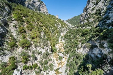 Dünyaca ünlü Gorges de Galamus, Languedoc Roussillon, Fransa