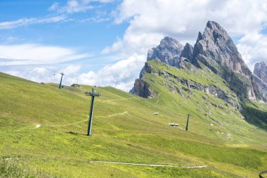 Dünyaca ünlü Seceda zirvesi Dolomite Alpleri, Güney Tyrol (Alto Adige), İtalya