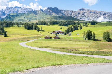 World famous Seiser Alm (Alpe di Siusi), South Tyrol, Italy. clipart