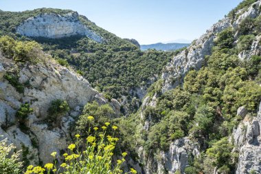 Dünyaca ünlü Gorges de Galamus, Languedoc Roussillon, Fransa