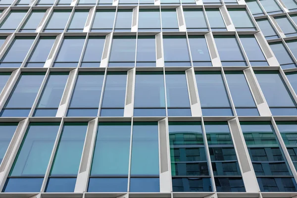 Parede Vidro Exterior Edifício Alto Como Fundo — Fotografia de Stock