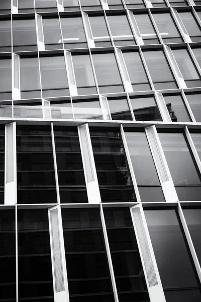 Exterior Pared Cristal Del Edificio Gran Altura Como Fondo —  Fotos de Stock
