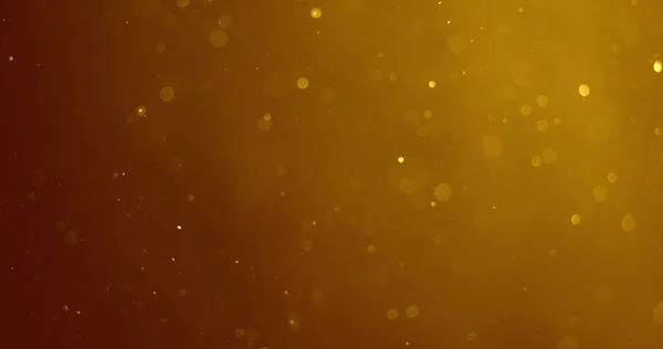 金の空気中に浮遊する本物の塵粒子のショット — ストック写真