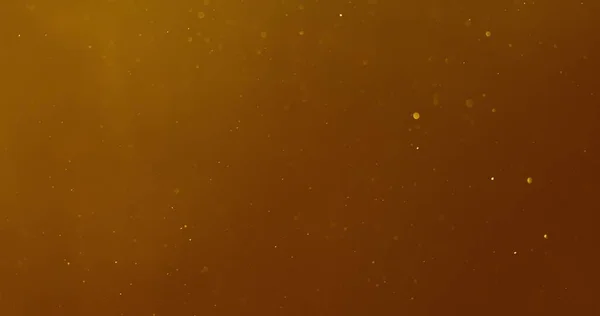 金の空気中に浮遊する本物の塵粒子のショット — ストック写真