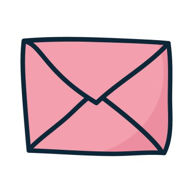 Pembe Zarf Basit Element Tasarımı