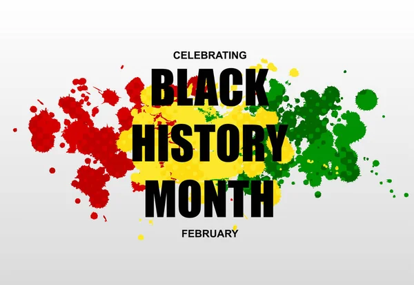 Background Black History Month Celebrating Eps10 Vector — Stockový vektor