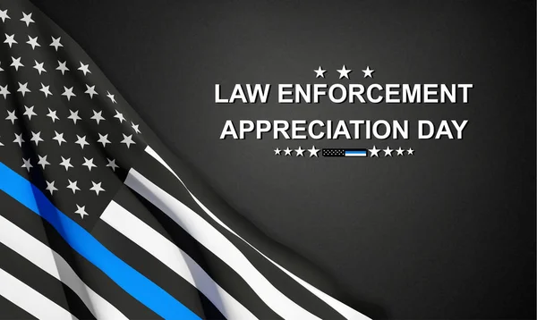 stock vector National Law Enforcement Appreciation Day. EPS10 vector