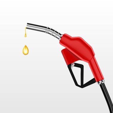 Fueling nozzle gasoline, diesel, gas. EPS10 vector