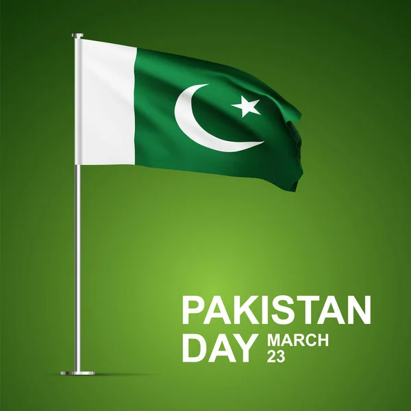 stock vector Pakistan Resolution Day Background. 23rd of March. EPS10 vector