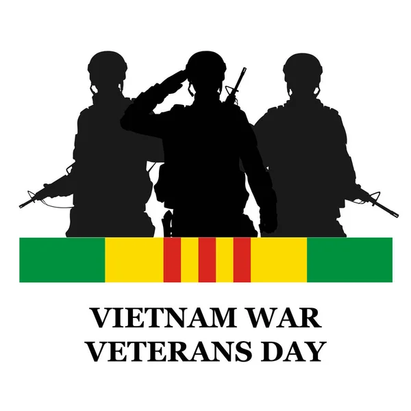 Achtergrond Voor Vietnam War Veterans Day Vietnam War Veterans Day — Stockvector
