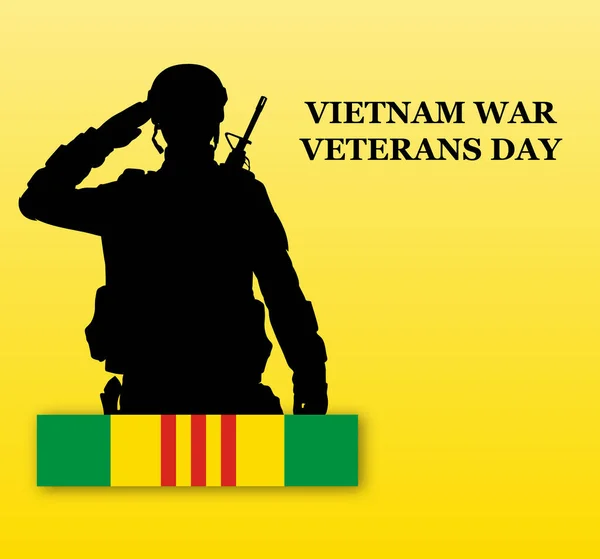 Kontekst Dnia Weteranów Wojny Wietnamie Dzień Weteranów Wojny Wietnamie Obchodzony — Wektor stockowy