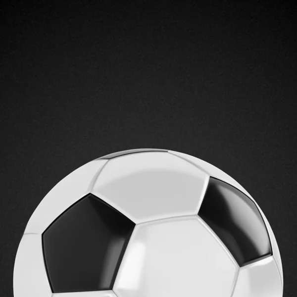 Classic Soccer Ball Black Background Eps10 Vector — Stock Vector