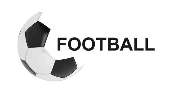 Bola Futebol Isolada Fundo Branco Eps10 Vector — Vetor de Stock