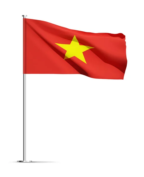 Bandera Vietnam Aislada Sobre Fondo Blanco Eps10 Vector — Vector de stock