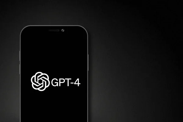 Gpt Логотипа Экране Смартфона Openai Выпустила Новую Версию Gpt Москва — стоковое фото